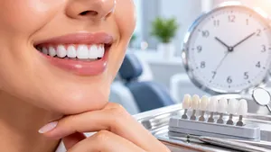 Sorriso branco e duradouro, ilustrando a duração do efeito do clareamento dental